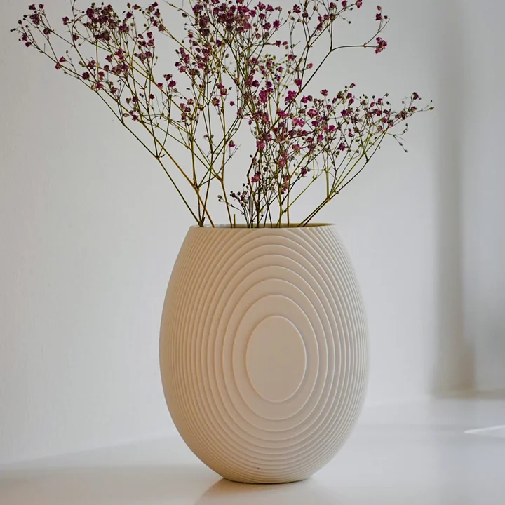 ArchitectMade - Flow Vase, Teardrop, weiss