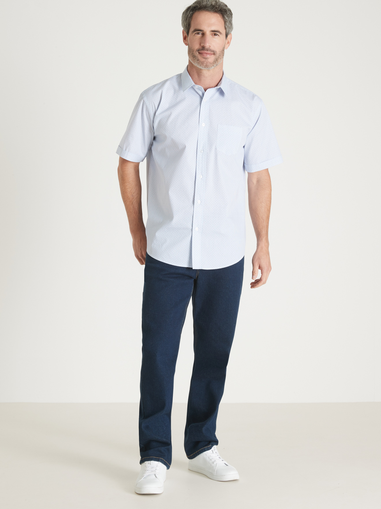 Chemise manches courtes pur coton