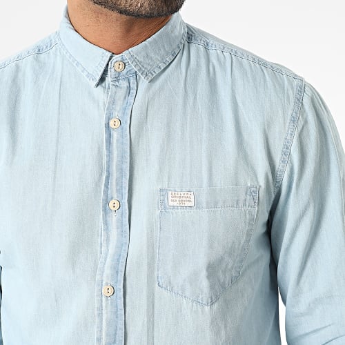 Chemise Jean Manches Longues Matchy 03T4901M Bleu Wash