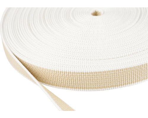 Mamutec beige rolluikband, 23 mm, verkocht per meter