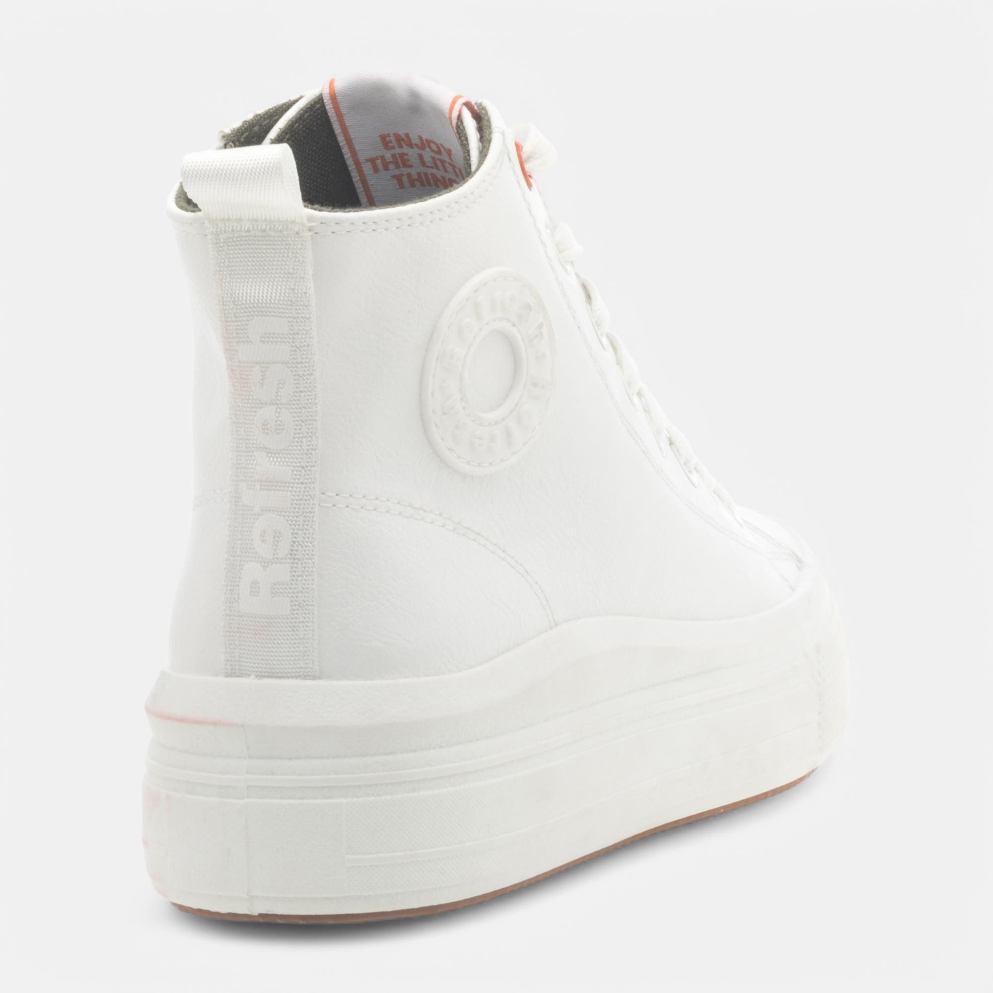 Baskets hautes Femme blanc