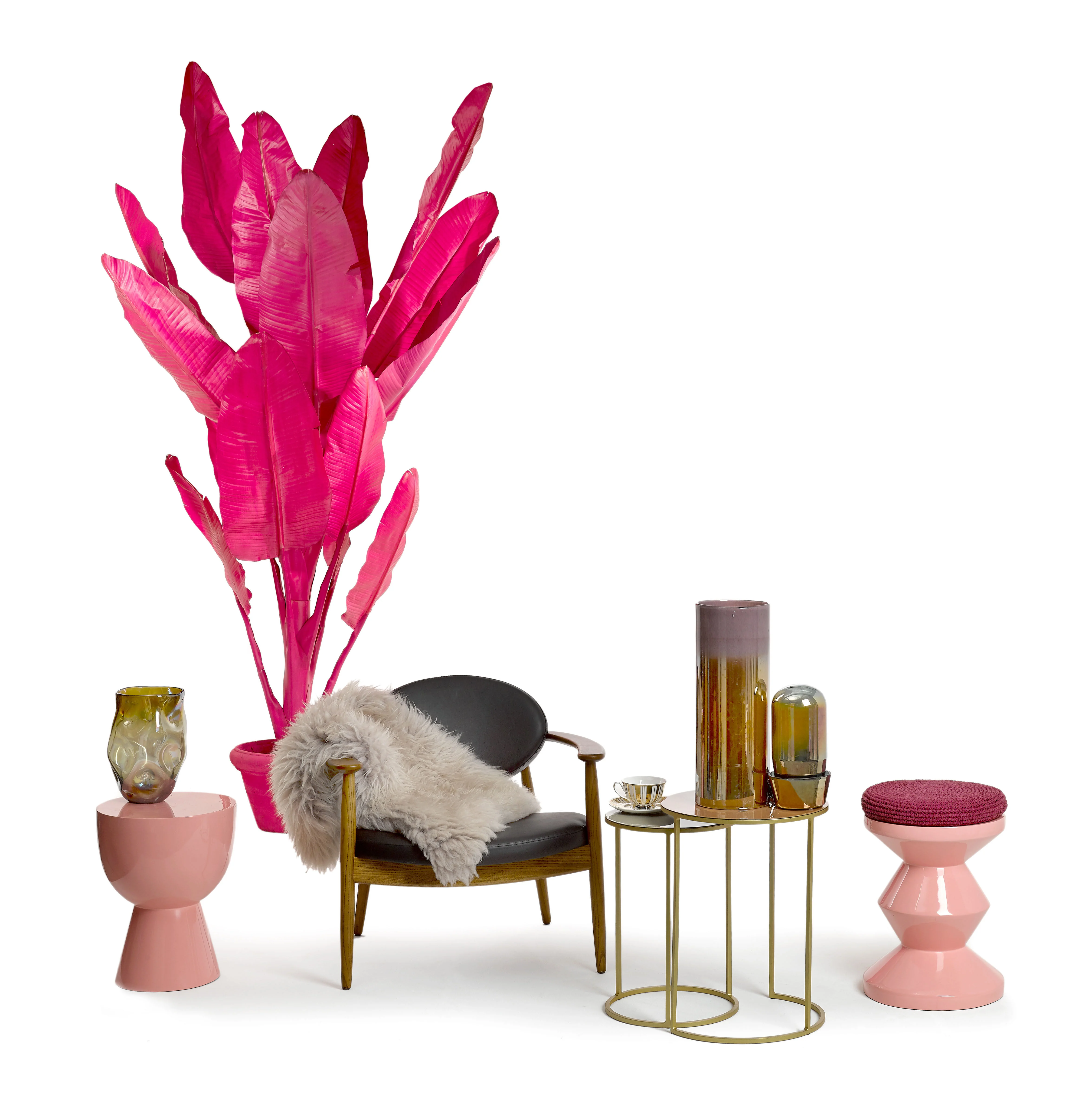 ZIG ZAG - Table d'appoint | Rose