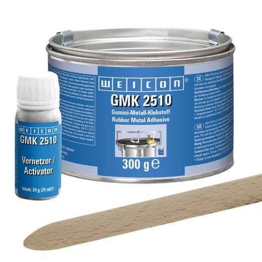 WEICON GMK 2510 Contactlijm | Extra sterke 2-componenten rubber-metaallijm | 0,32 kg | Zwart