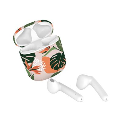 T'nB Exclusiv Jungle - Kit main libre - écouteur sans fil bluetooth - blanc boitier jungle