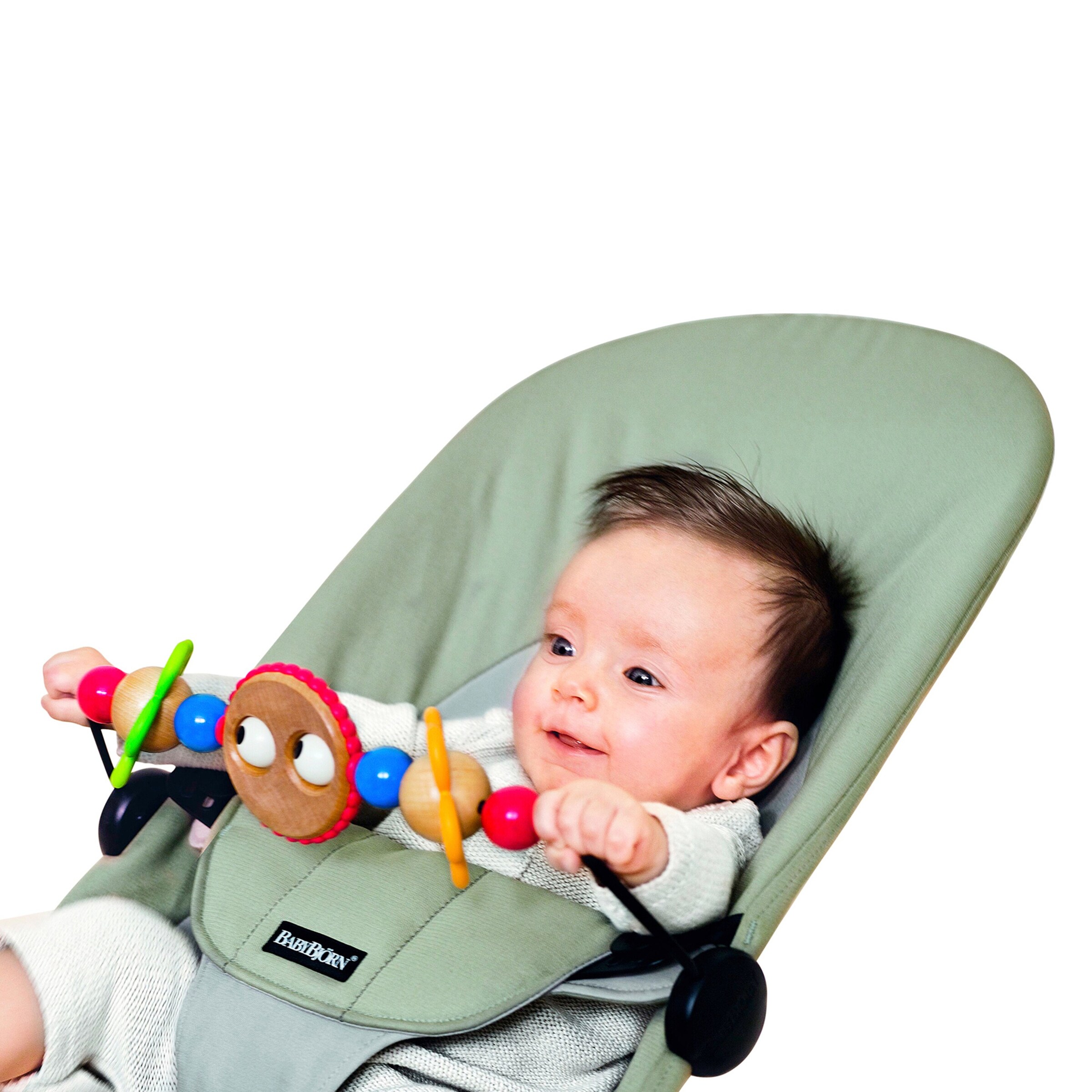 BabyBjörn Spielbügel für Babywippe schwarz / bunt
