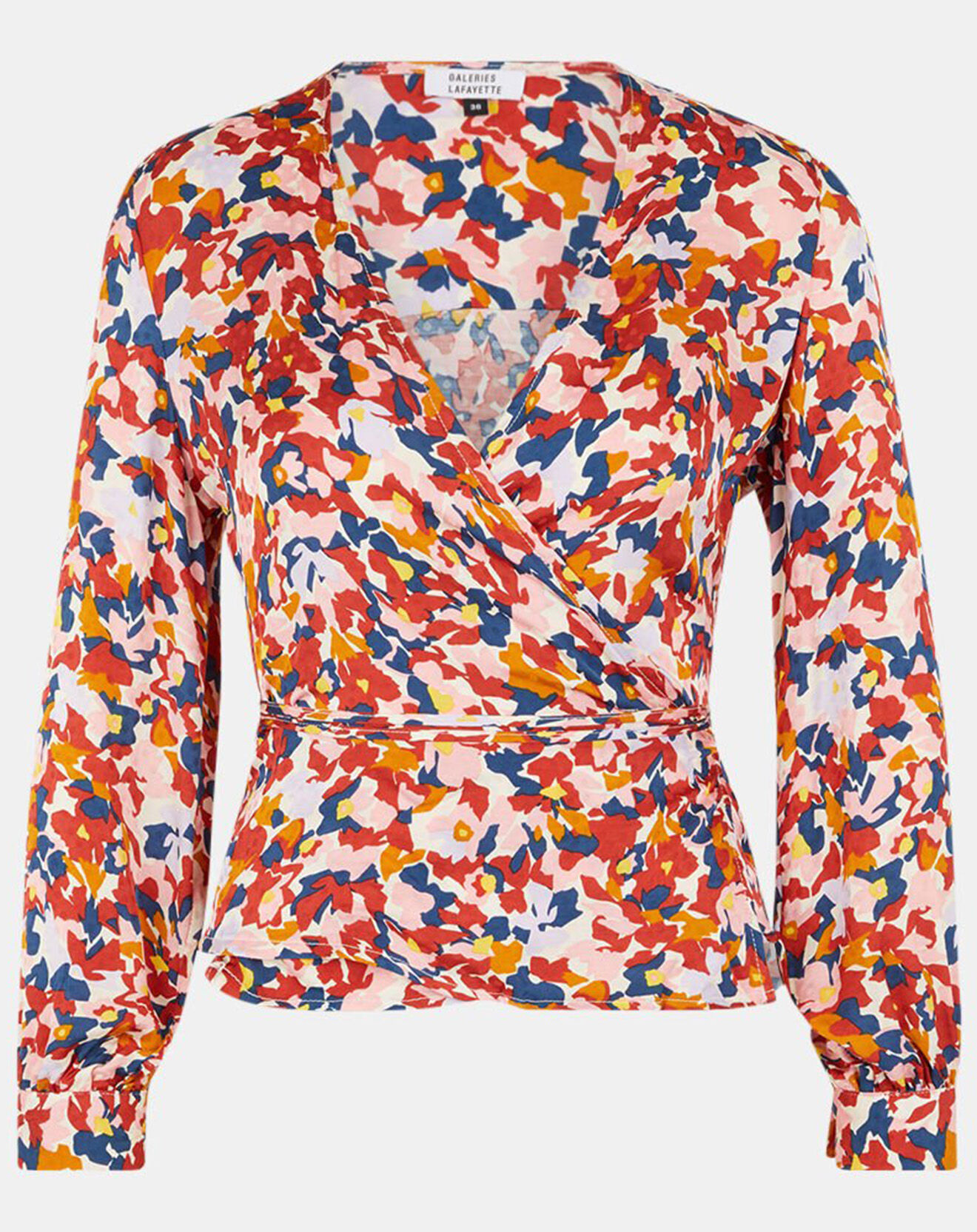 Galeries Lafayette Top Cache-cœur Caprice imprimé multicolore