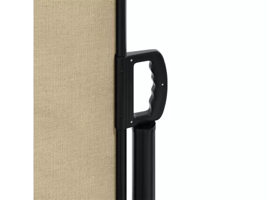 Auvent latéral rétractable beige 220x1200 cm