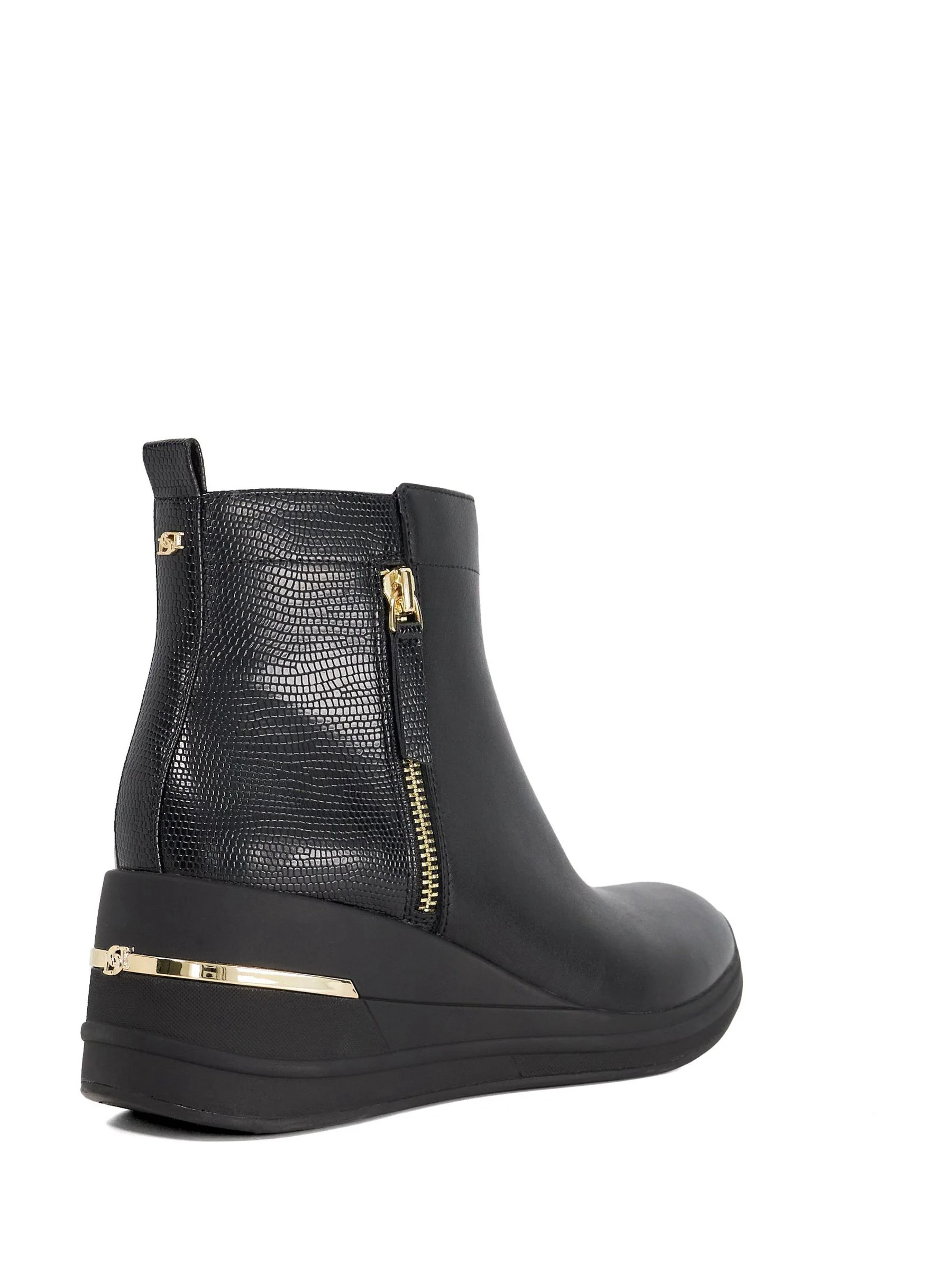 Dune London Everyone Side Zip Wedge Sport Trainers