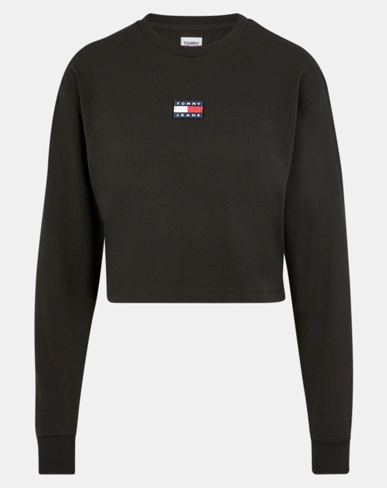 Tommy Jeans T-Shirt Crop Tommy Badge noir
