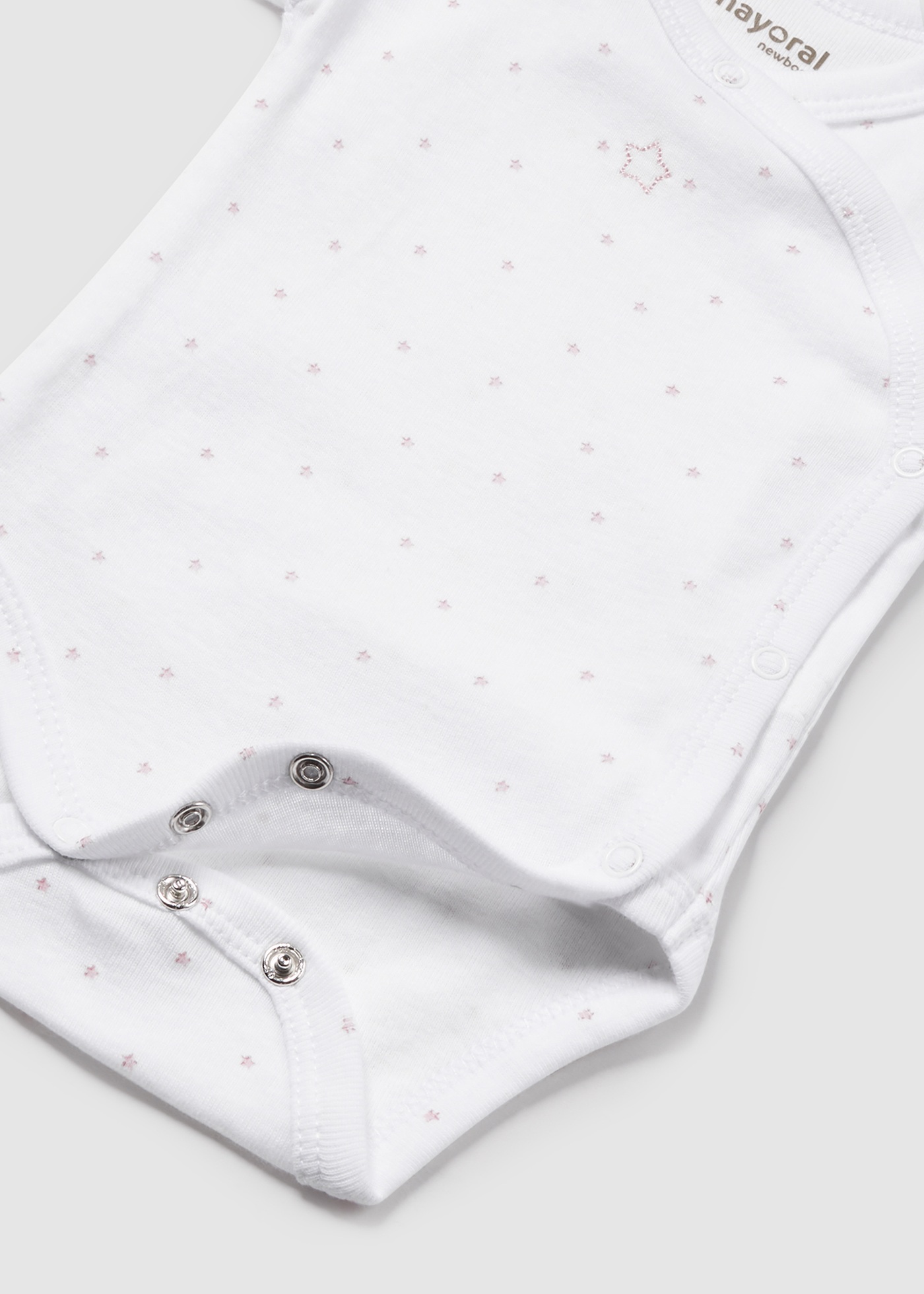 Corpo de Bebê Better Cotton Recém-Nascido Branco-Rosa
