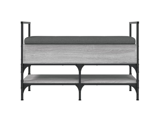 VIDAXL - Banc à chaussures sonoma gris 85,5x42x57,5 cm bois d'ingénie...