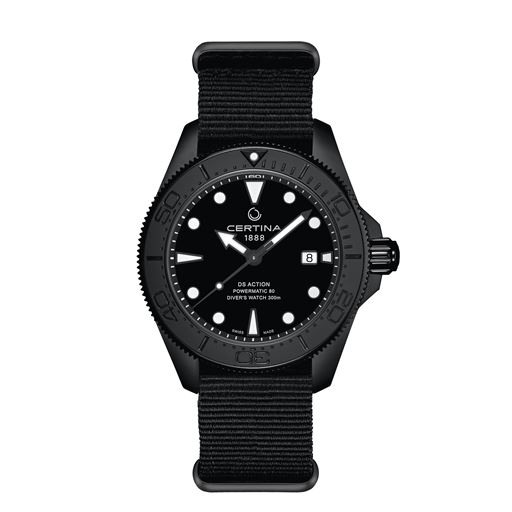 Certina DS Action Diver C032.607.38.051.00 Herreur, Sort, 43 mm