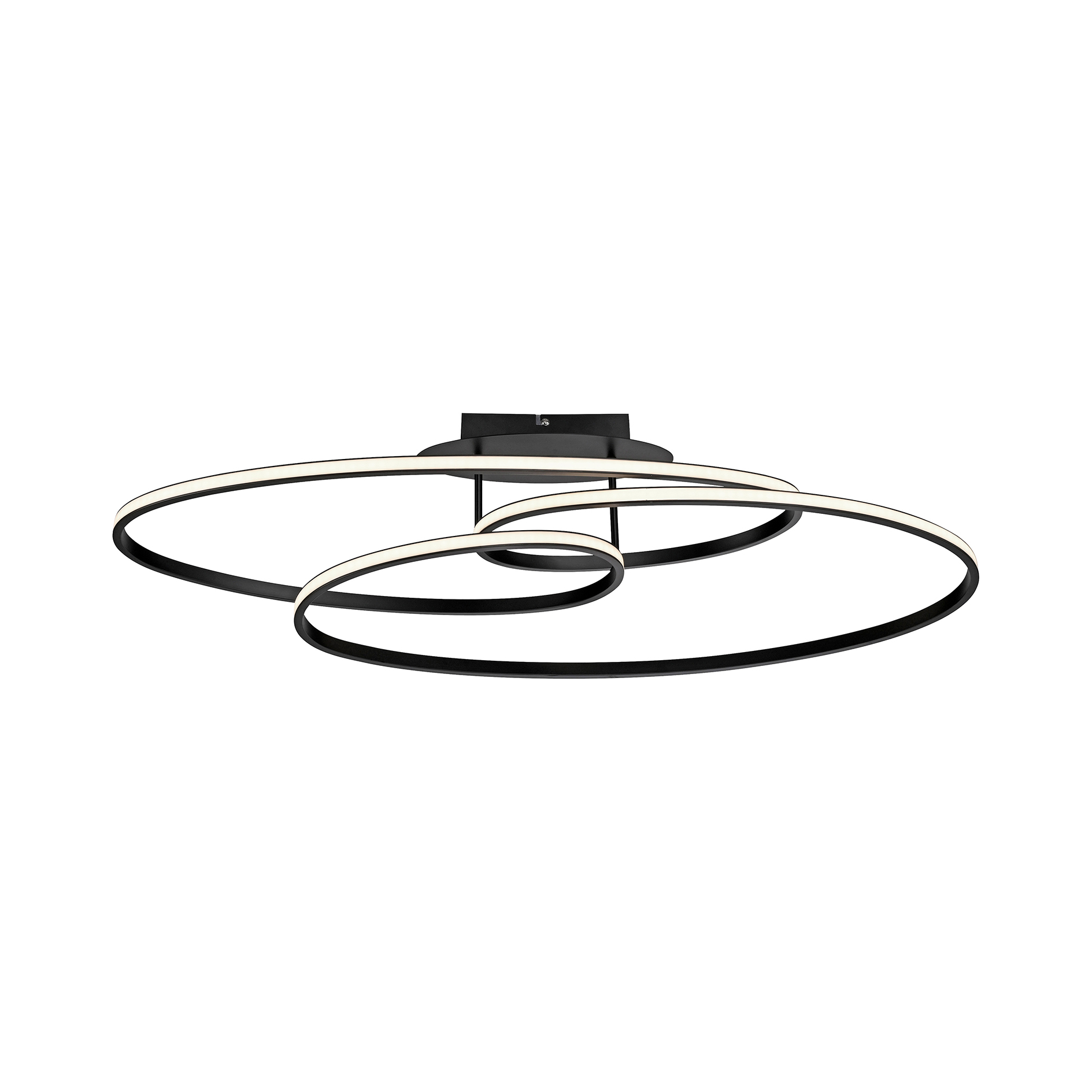 LED-Deckenleuchte - schwarz - 80 cm