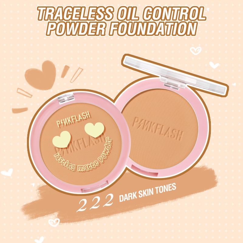 PINKFLASH - Lasting Matte Pressed Powder - 3 kleuren
