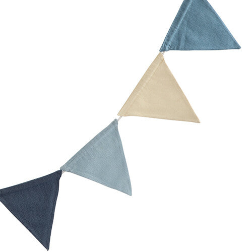 Sebra vlaggenslinger powder blue