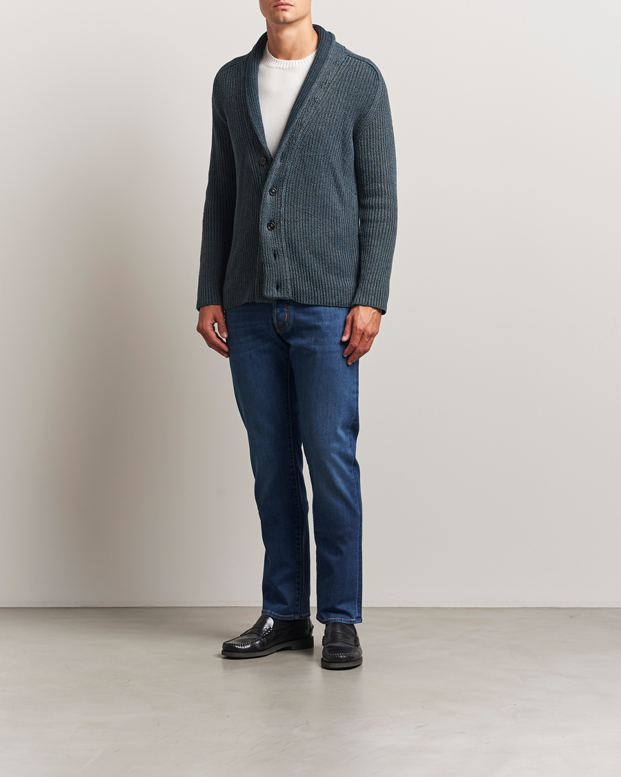 Jacob Cohën Bard Slim Fit Stretch Jeans Mid Blue