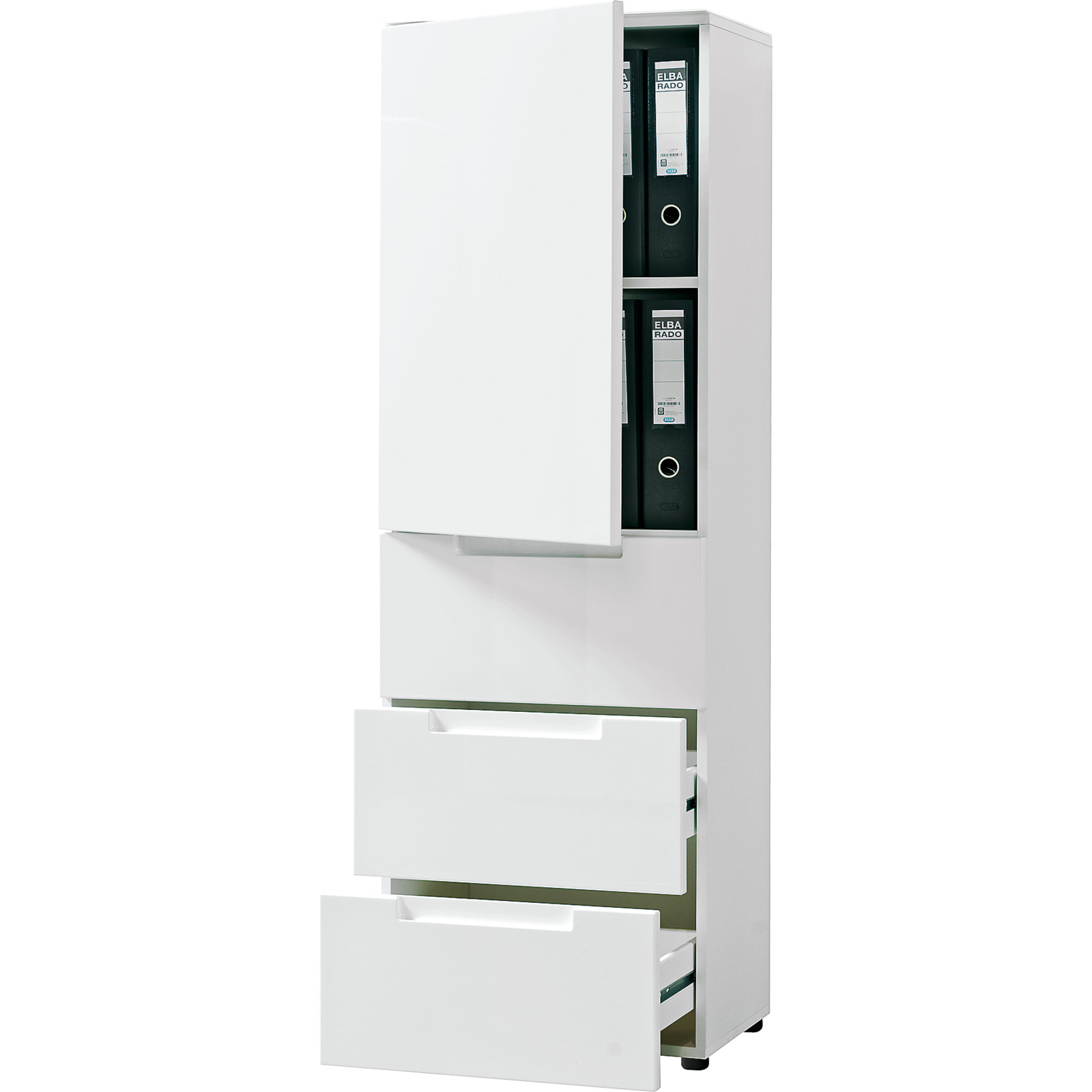 Schrank Mailand Dekor weiss 49 x 147 x 35 cm
