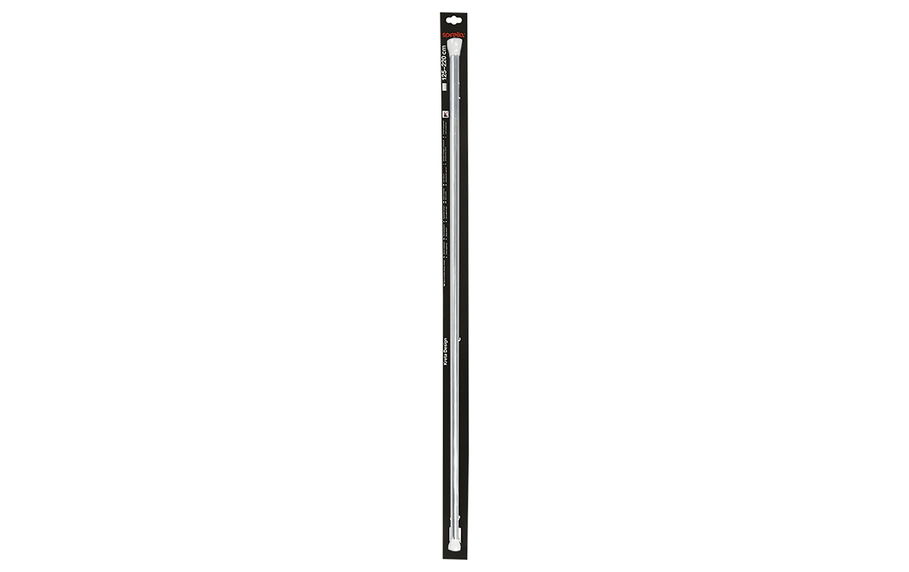 Duschvorhangstange Kreta bright, 125/220 x 3.5 cm, SilberDuschvorhangs-Stange ohne Bohren