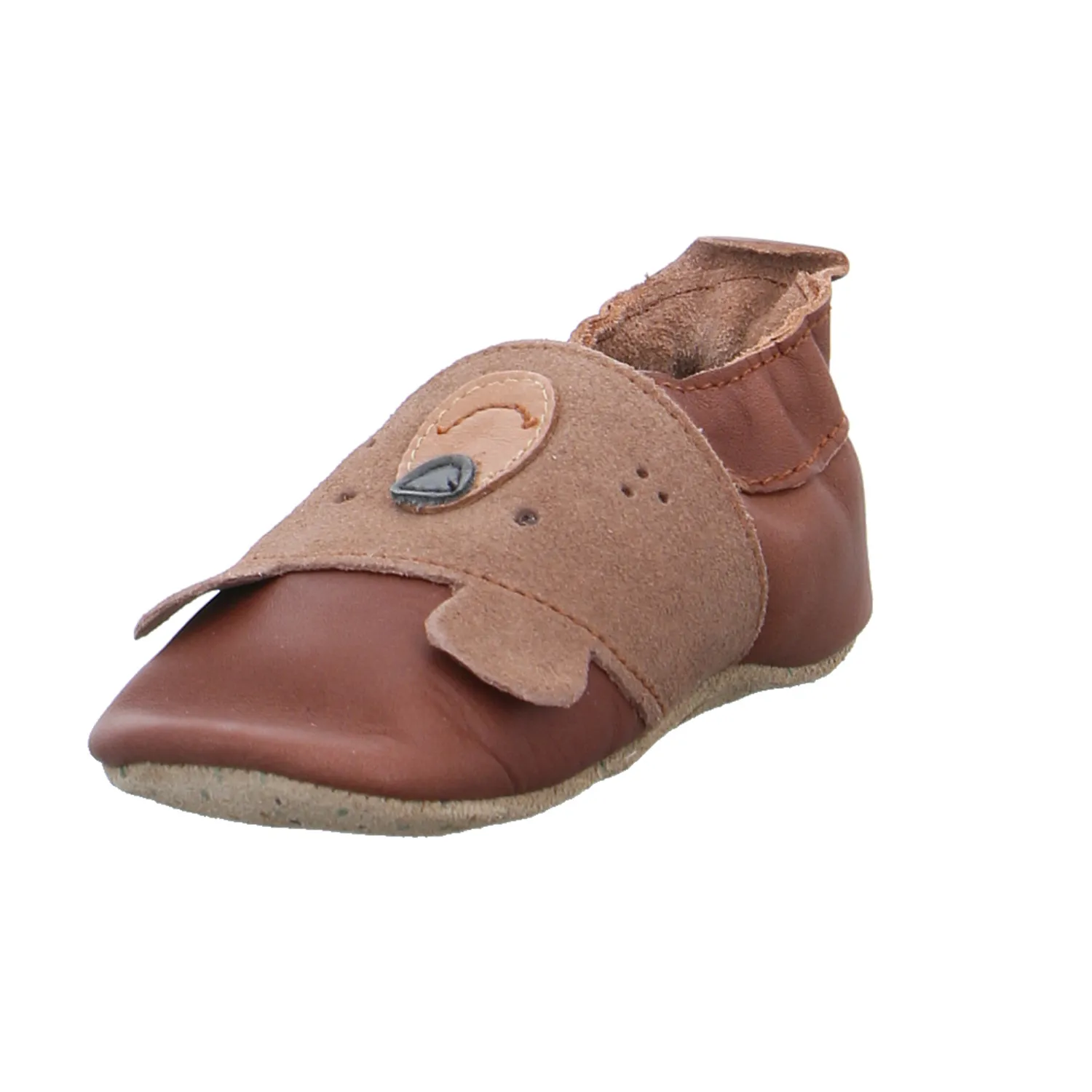 BOBUX Krabbelschuh Braun Leder