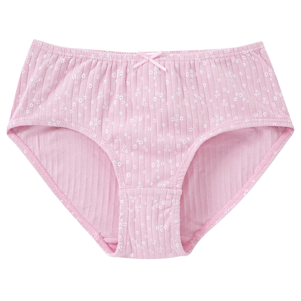Yigga 3 Mädchen Pantys mit Blümchen-Print rosa / hellgrün / hellgrau