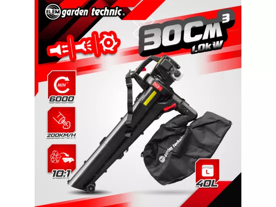 Aspirateur souffleur broyeur thermique 30CC