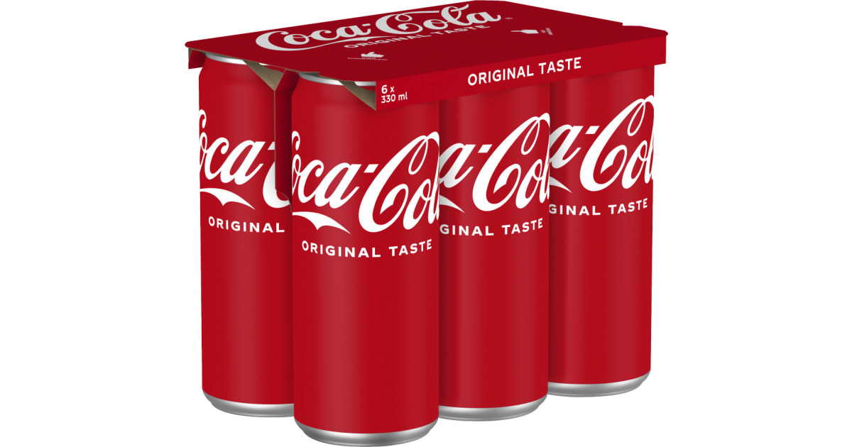 Coca-Cola Original Tray 6x 0,33 Liter Dose (Einweg)