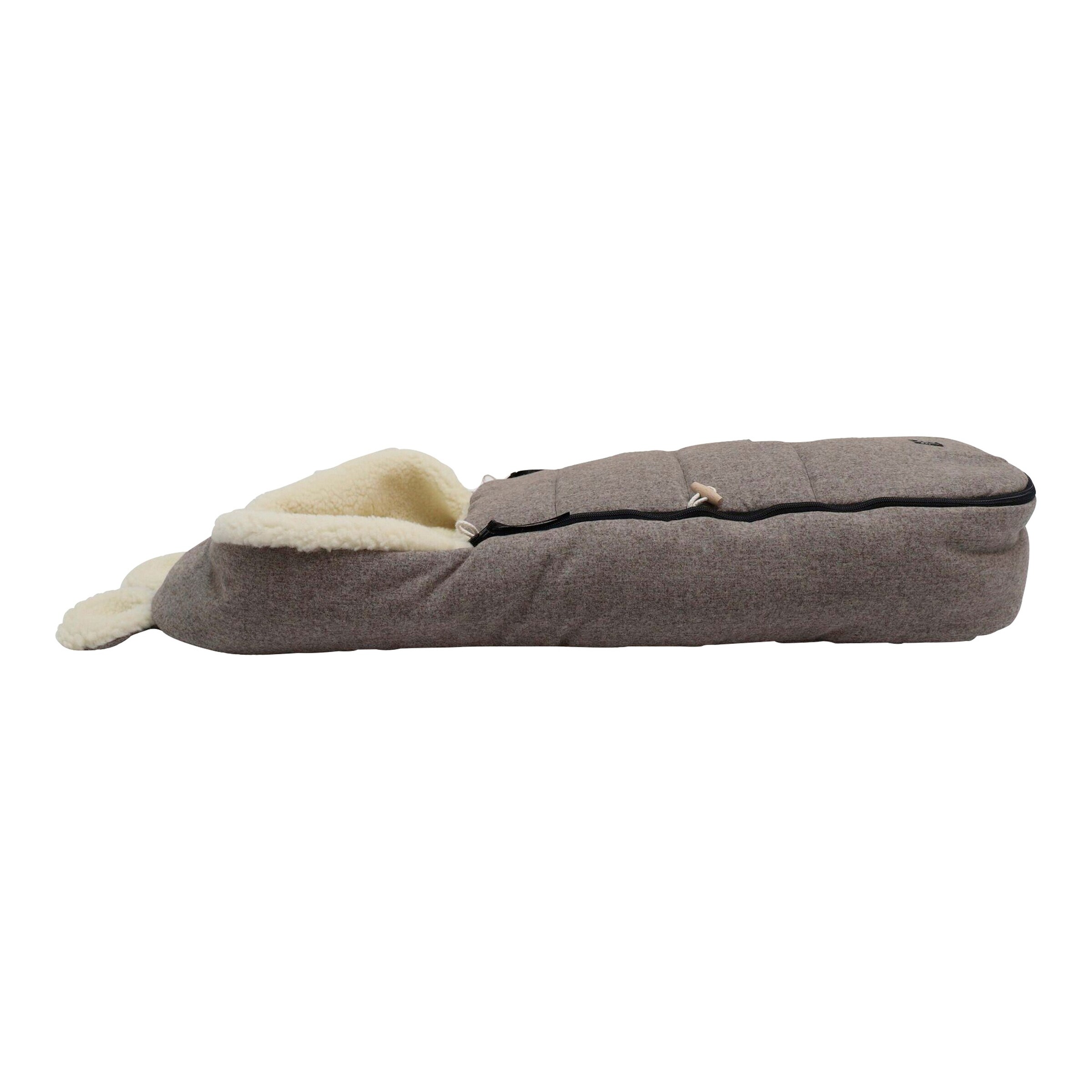 Kaiser Winterfußsack HOODY MAUS WOOL für Babyschalen pepper brown