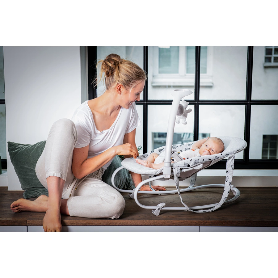 hauck Babyaufsatz Alpha Bouncer Premium Nordic Grey