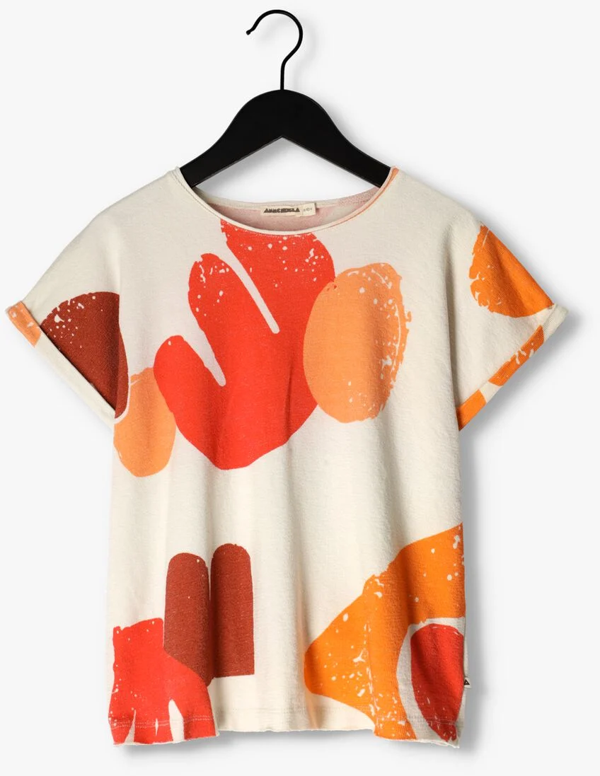 AMMEHOELA beige ammehoela t-shirt am.sunny.12