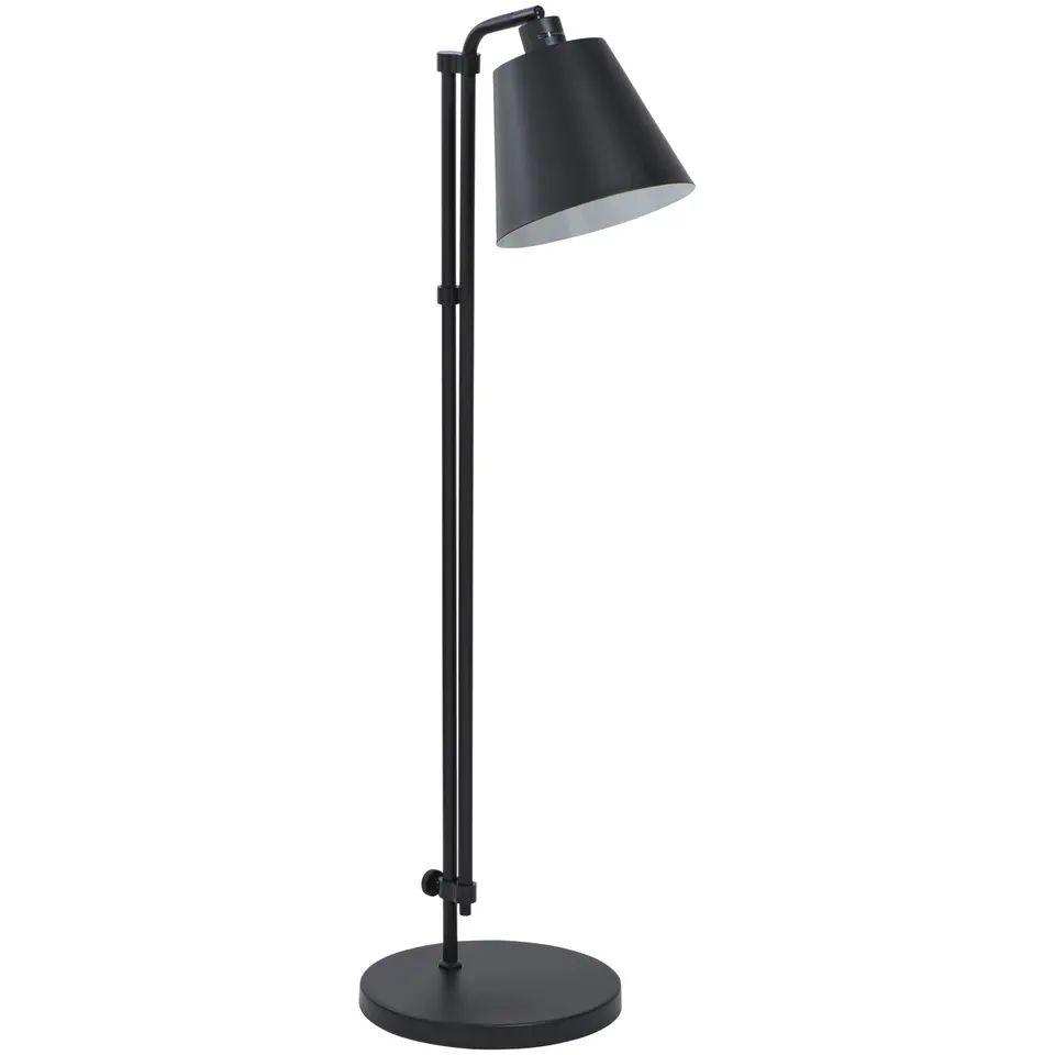 Vloerlamp Xemm - zwart metaal - E27 - 110x30xØ25 cm