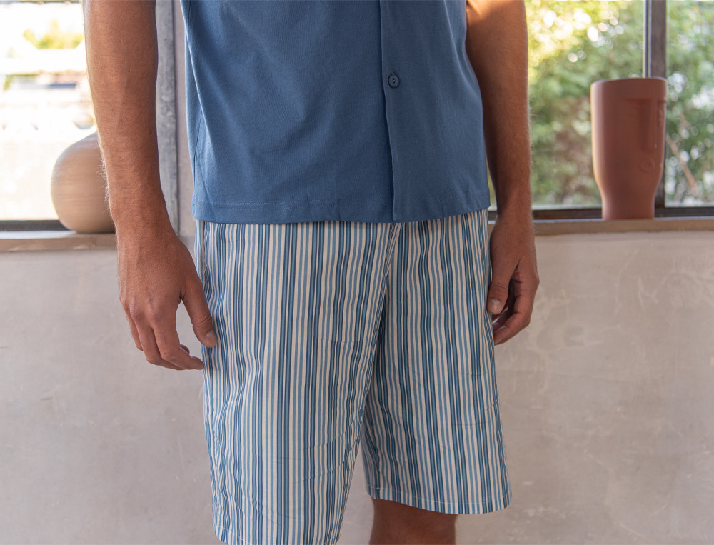 Pyjama short homme-En symétrie