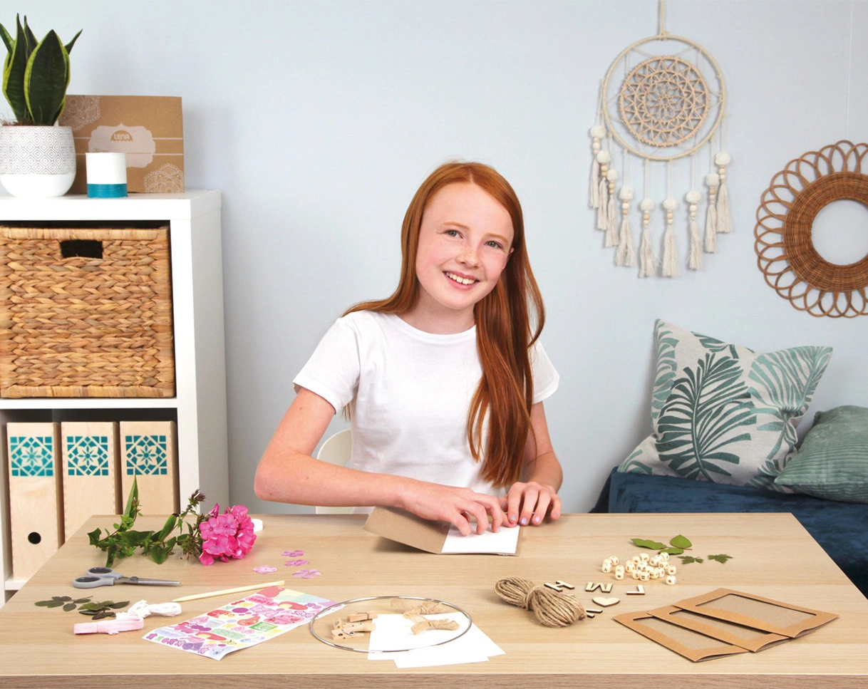 Bastelset ECO UPCYCLING - FLORAL ART in bunt