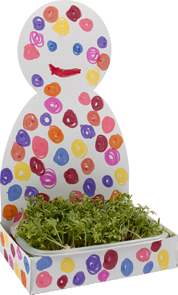 Karsebakke-Figur - Krop - H 20 CM - Hvid - 6 Sæt