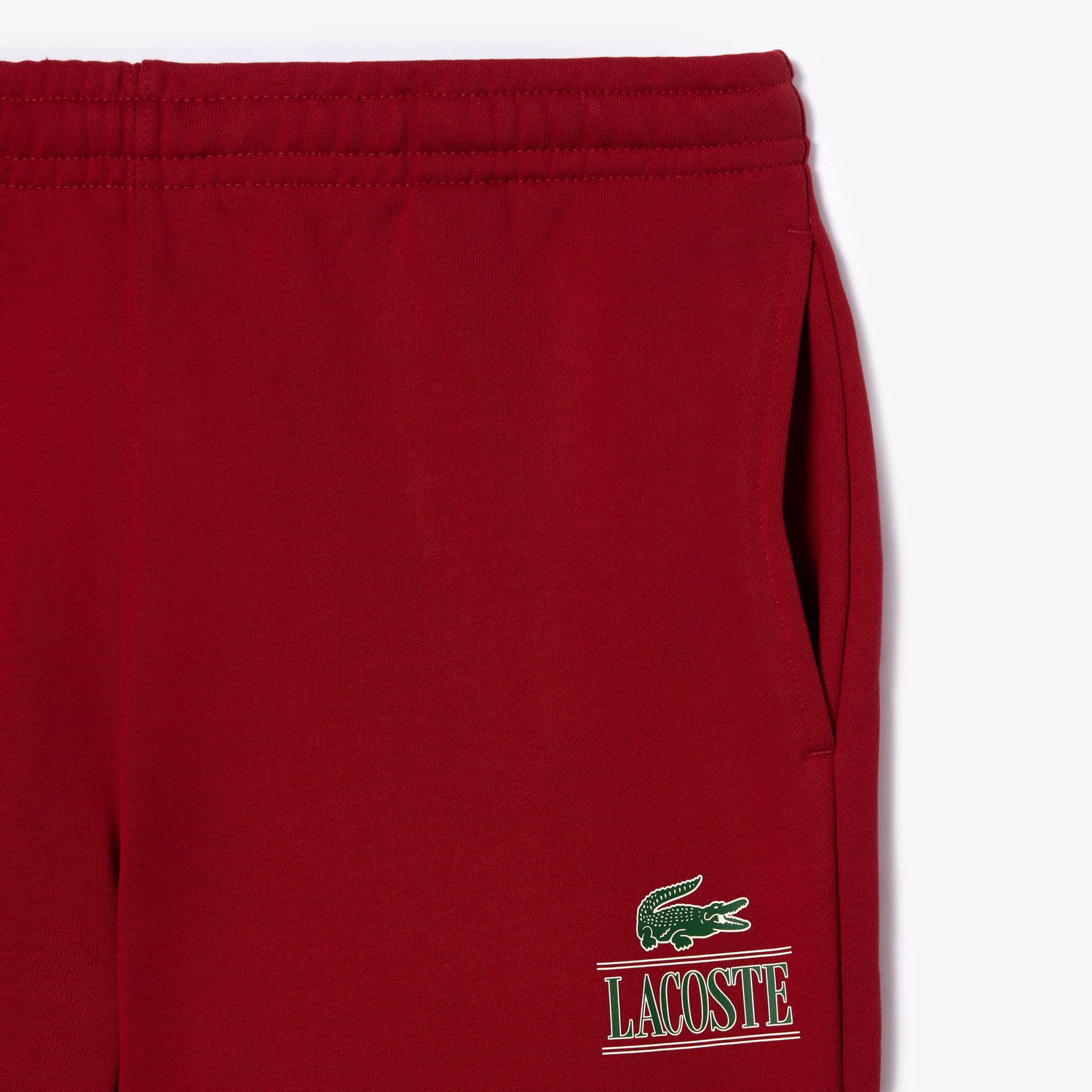 Jogging-Shorts mit LACOSTE Signatur-Aufdruck Bermudas - Rot - Lacoste - Unisex