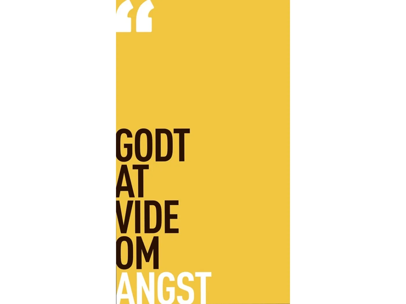 Godt at vide om angst | Psykiatrifonden