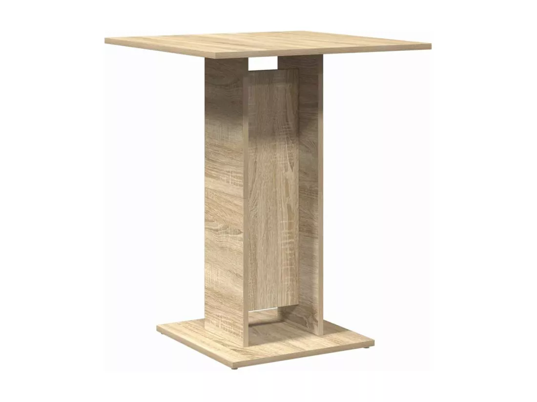 Table de bistro Chêne sonoma 60x60x75 cm Aggloméré