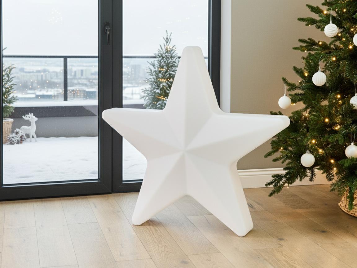 LED staande lamp voor buiten OLSAN Ster 76 cm Wit