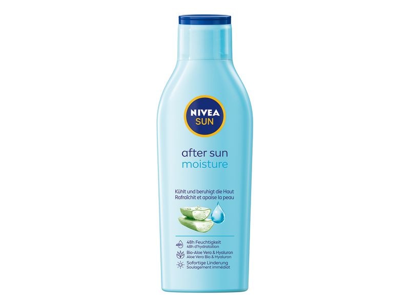 NIVEA SUN After Sun Moisture Lotion 200 ml Leichte After Sun Formel kühlt und beruhigt die Haut