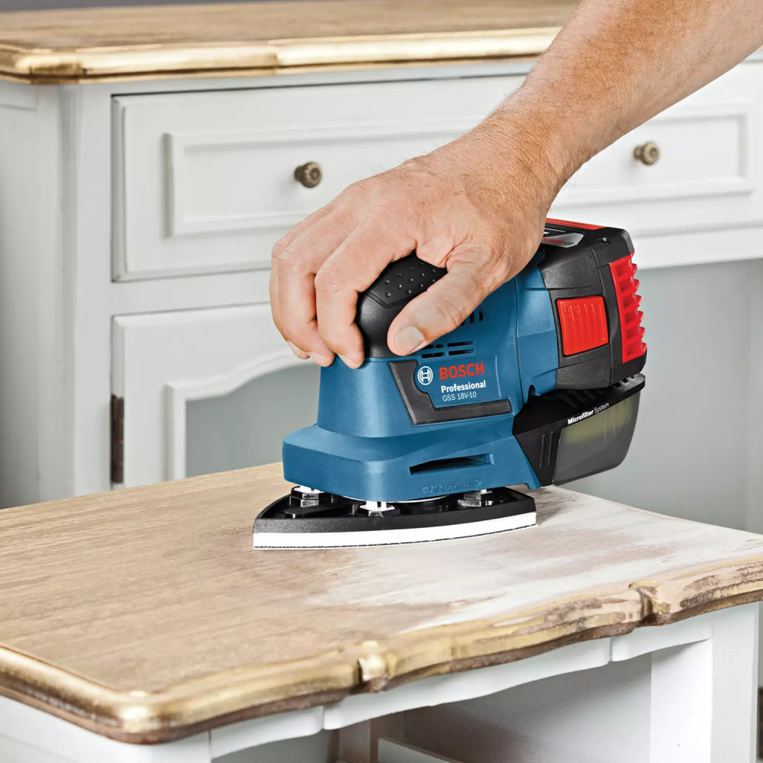 Bosch GSS 18V-10 SOLO 18V Li-ion Accu 3-in-1 multischuurmachine body in L-boxx