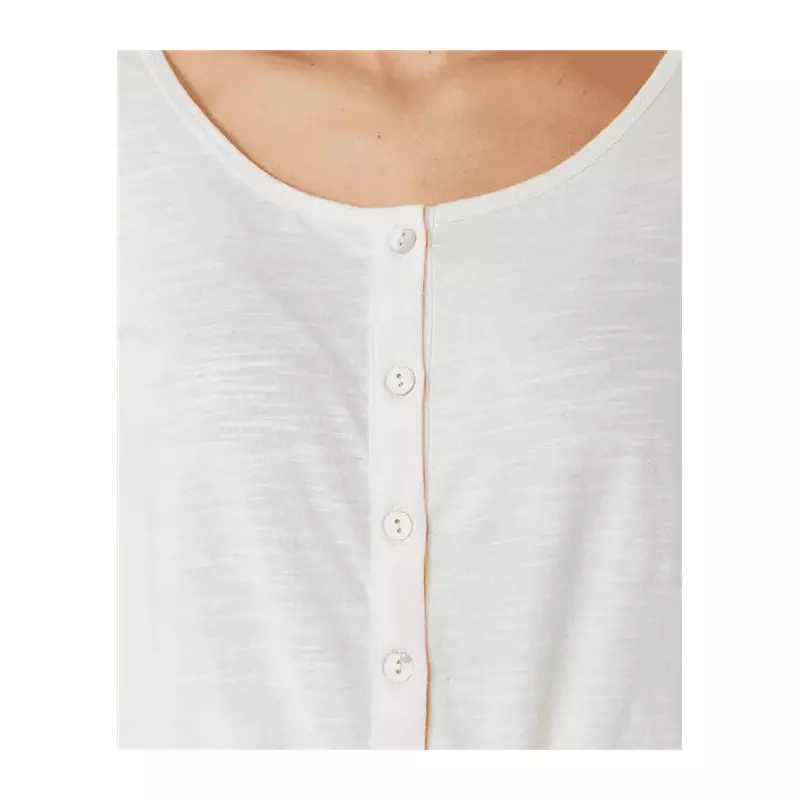 Teeshirt femme RIPCURL Cascais Ls Tee Off White