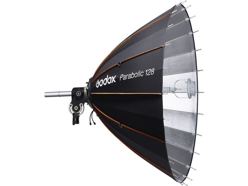 Godox P128 Kit - Parabolisches Lichtfokussierungssystem Mit dem Godox Parabolic Light Focusing System können Sie Ihr Licht auf ganz besondere Weise formen