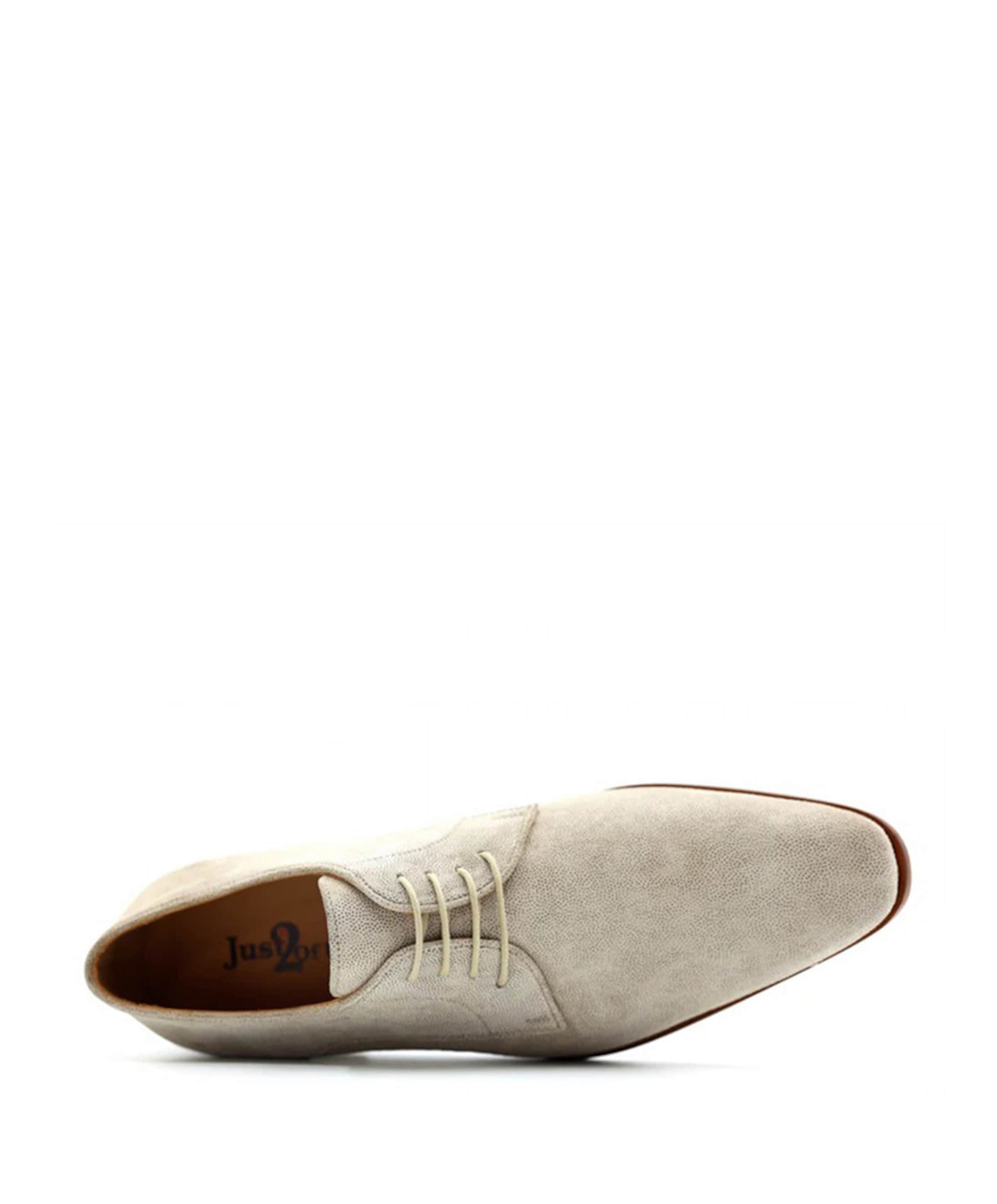 Melik Just2ofus heren veterschoenen beige