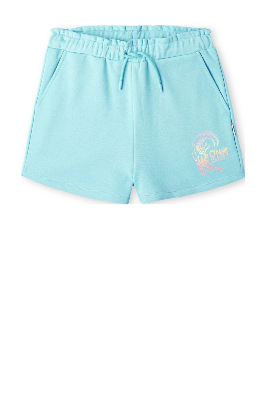 O'Neill sweatshort met printopdruk lichtblauw