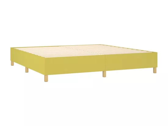 Sommier à lattes de lit Vert 200x200 cm Tissu