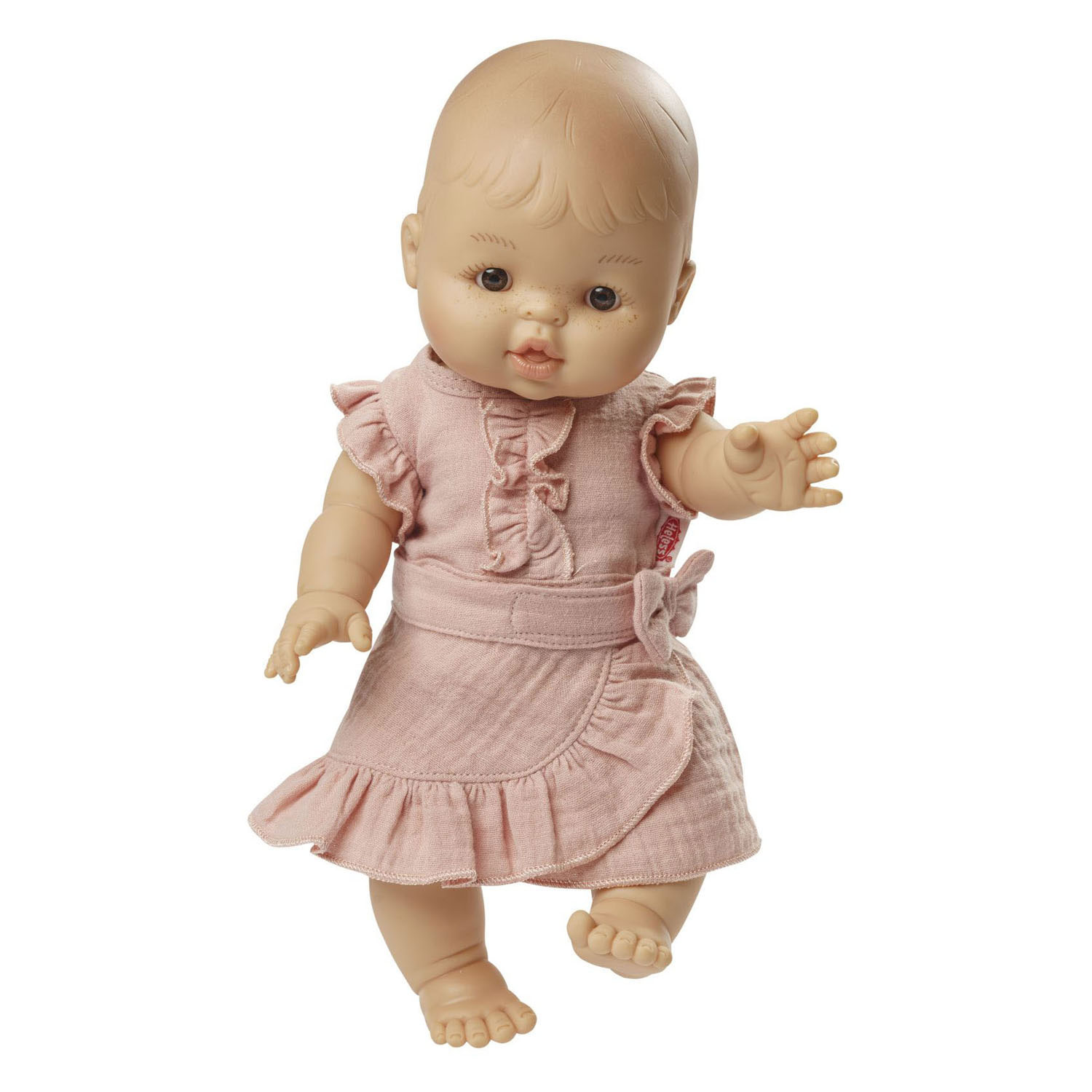 Poppen Wikkelrok Roze met Ruches, 28-35 cm