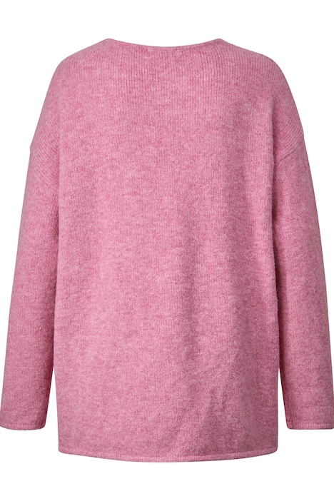 Pullover mit Raffung im Vorderteil