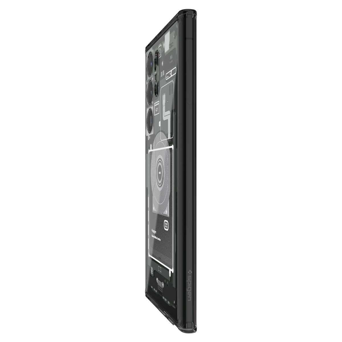 Samsung Galaxy S23 Ultra 5G Zero One Ultra Hybrid Case Hülle (ACS05620) - Grau/Transparent