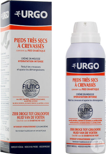 Urgo Filmo-Mousse Intensive Hydratante Pieds Très Secs À Crevassés 125ml