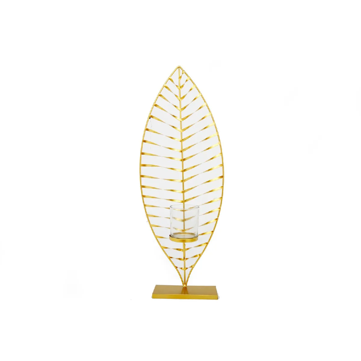 Bougeoir Feuille Doré - Heart of the Home