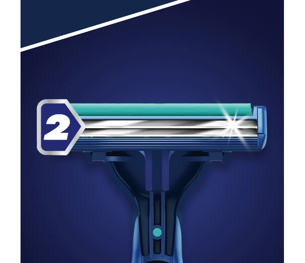 Gillette Blue II Slalom Einwegrasierer 10 Stück